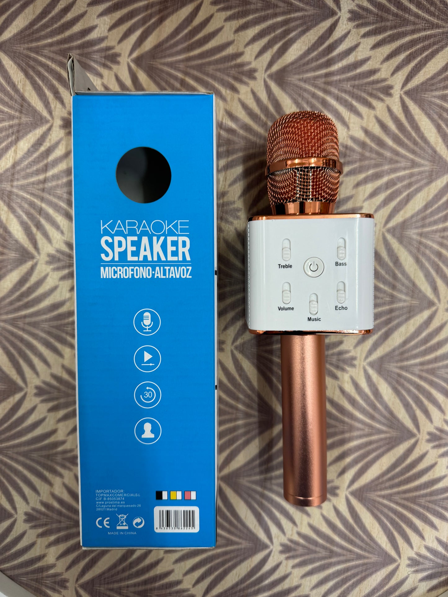 Micrófono inalámbrico Bluetooth para Karaoke